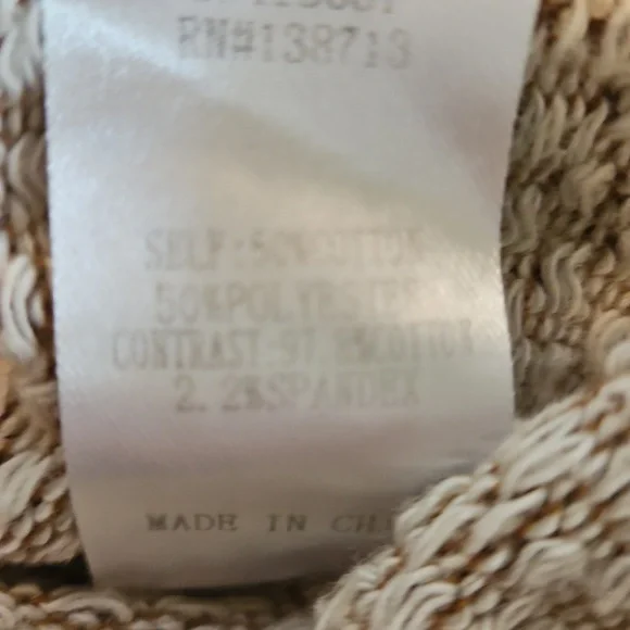 👚Doe & Rae Mustard and Cream Knit Sweater - Picture 8 of 8